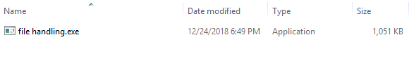 Reading file When file.txt is not present